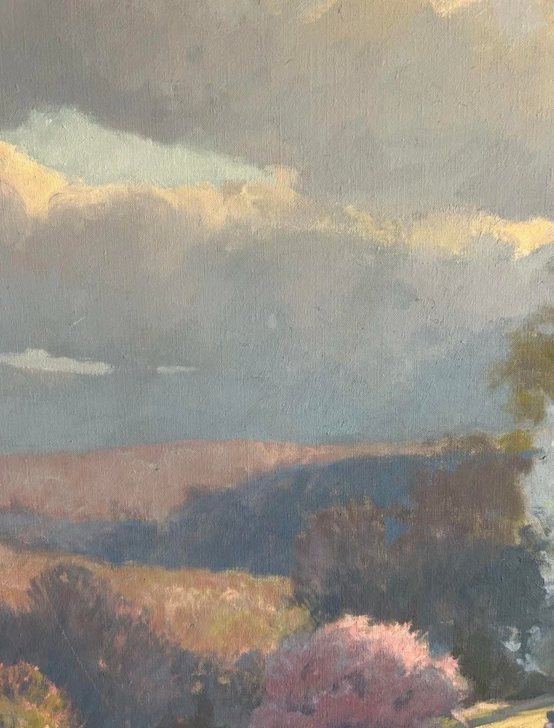 Late 20th Century John Phillip Osborne Nj Original Oil on Canvas Painting Signed Tonal Landscape Art - 7