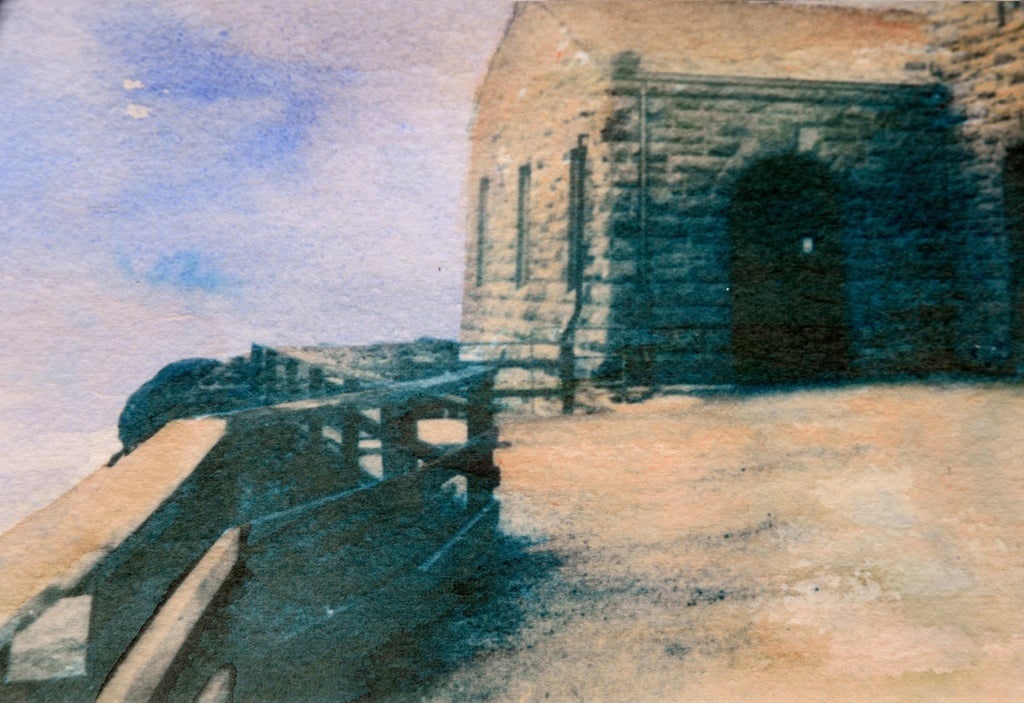 Cheryl Trotter "Point Sur Light House in Big Sur California" Impressionist Watercolor 1989 - 3