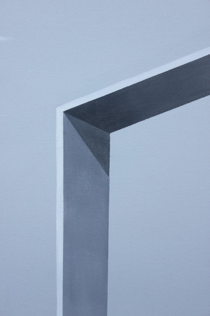 Scott Woodard "Elbow Against Grey Sky" Minimal Surrealist Landscape Painting 2019 - 2