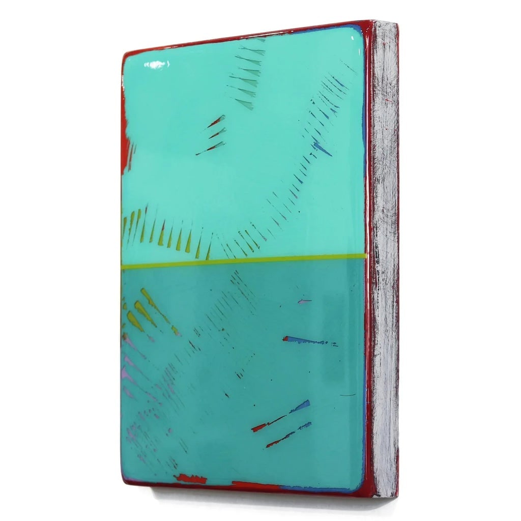 The Window 316 - Modern Resin Green Original Artwork by Ricky Hunt - 6