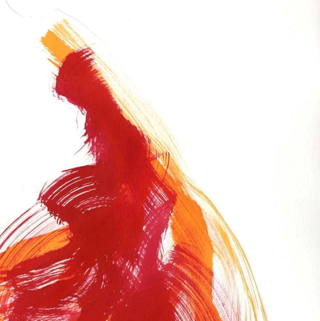 Abstract "The Red Cloth 128" Original Artwork by Bettina Mauel - 3