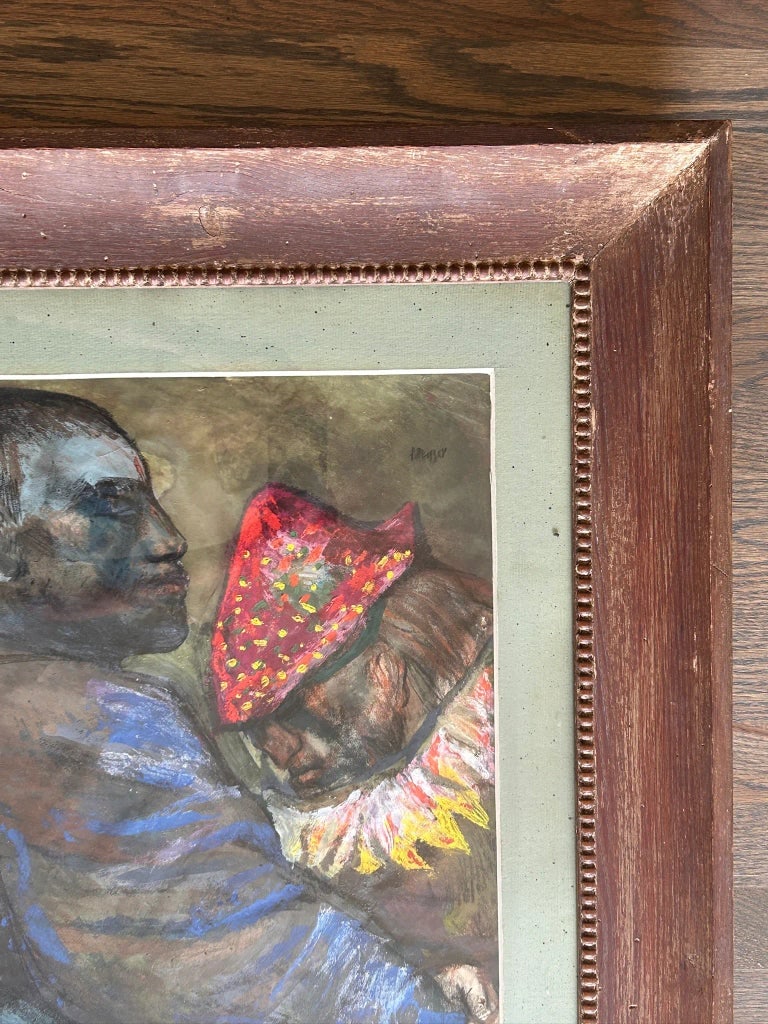 Josef Presser New York Expressionism Signed Painting Figures - 8