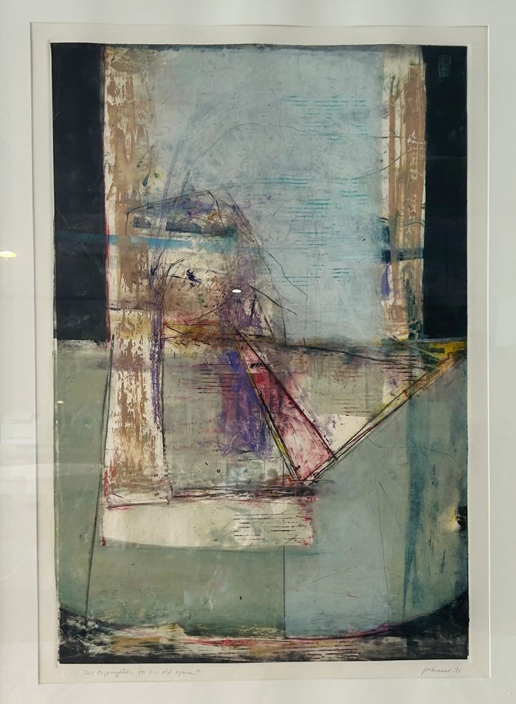 Framed Ron Pokrasso, "For an Old Space #1, 1991 - 2