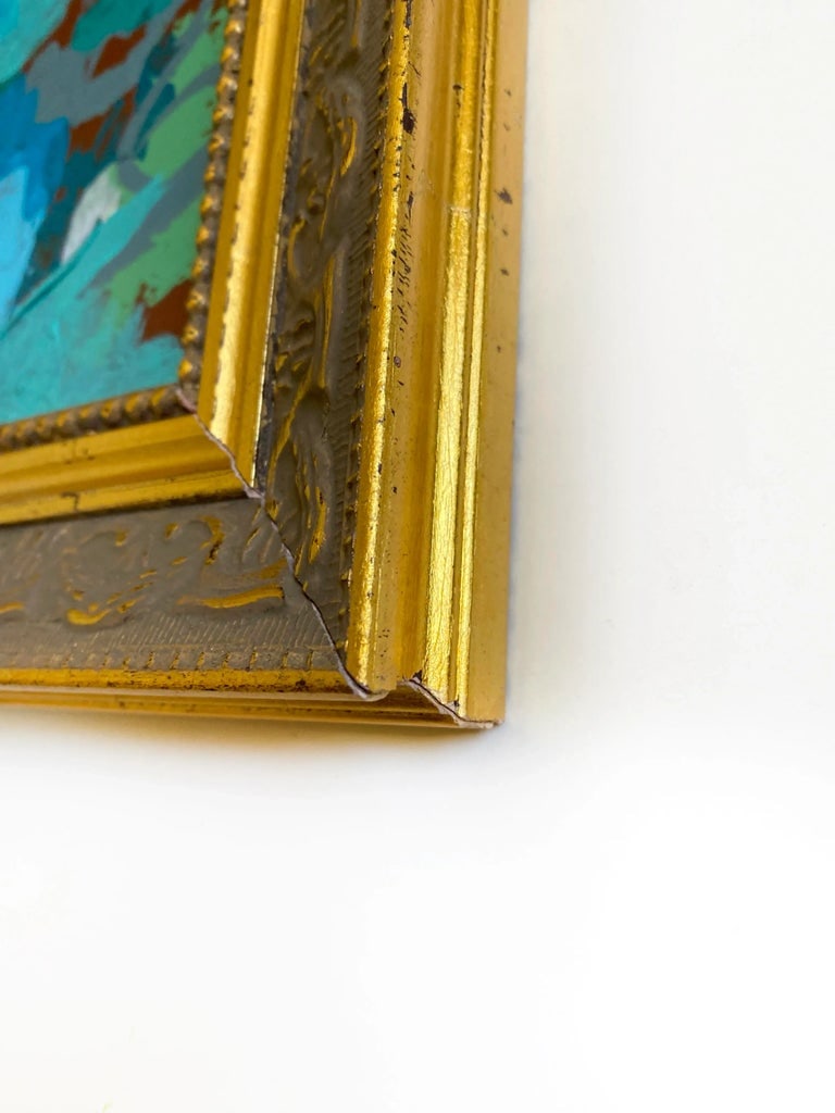 "Churning" Framed Mini Painting by Jessalin Beutler - 2