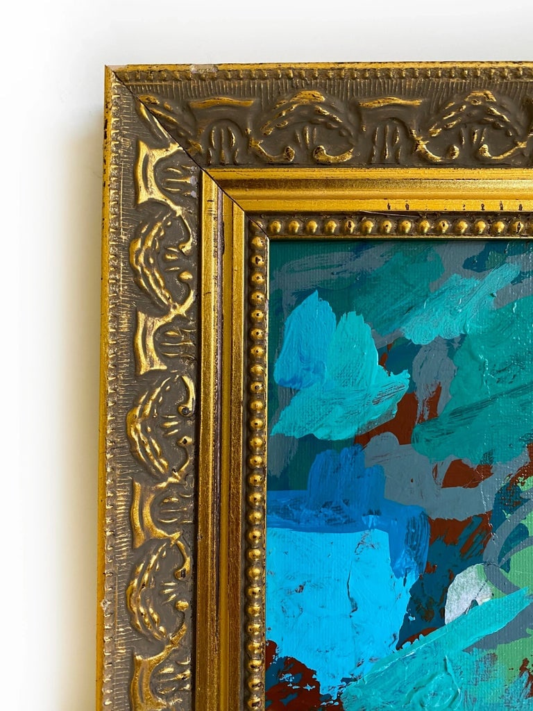 "Churning" Framed Mini Painting by Jessalin Beutler - 3