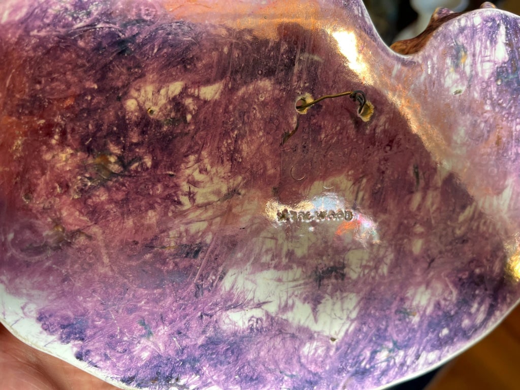 Antique George III Wedgwood Pink Moonlight Lustre or Luster Nautilus Shell Form Bough Pot Wall Pocke - 12