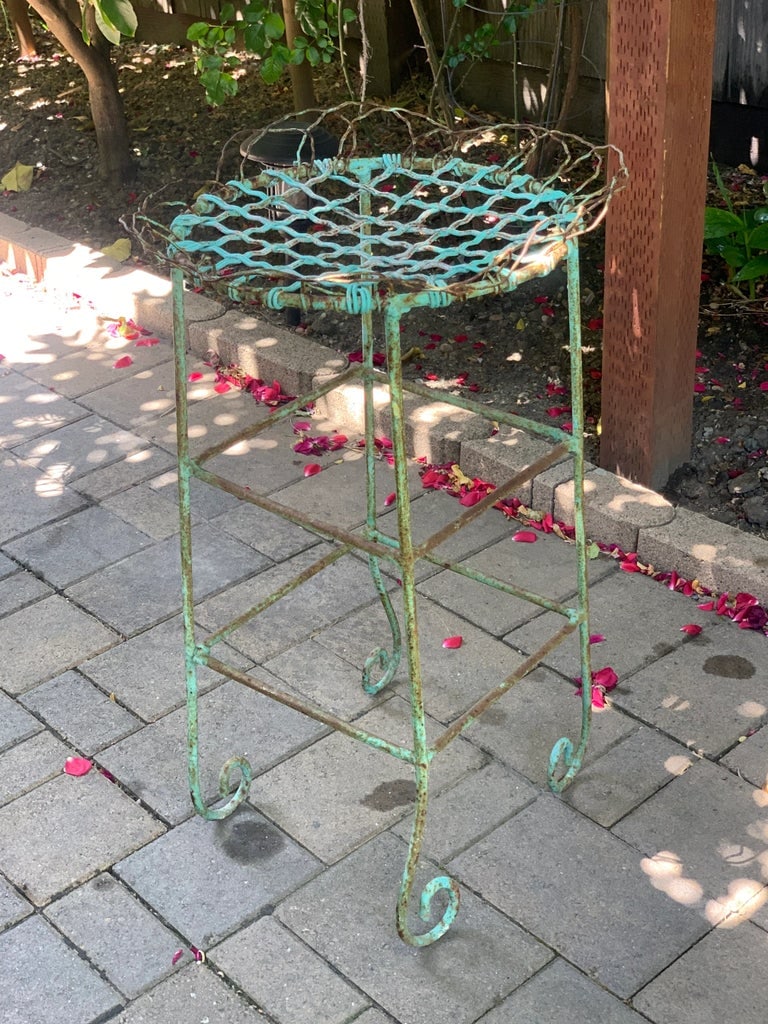 Antique French Wire Patio Chairs - Set of 2 - 3