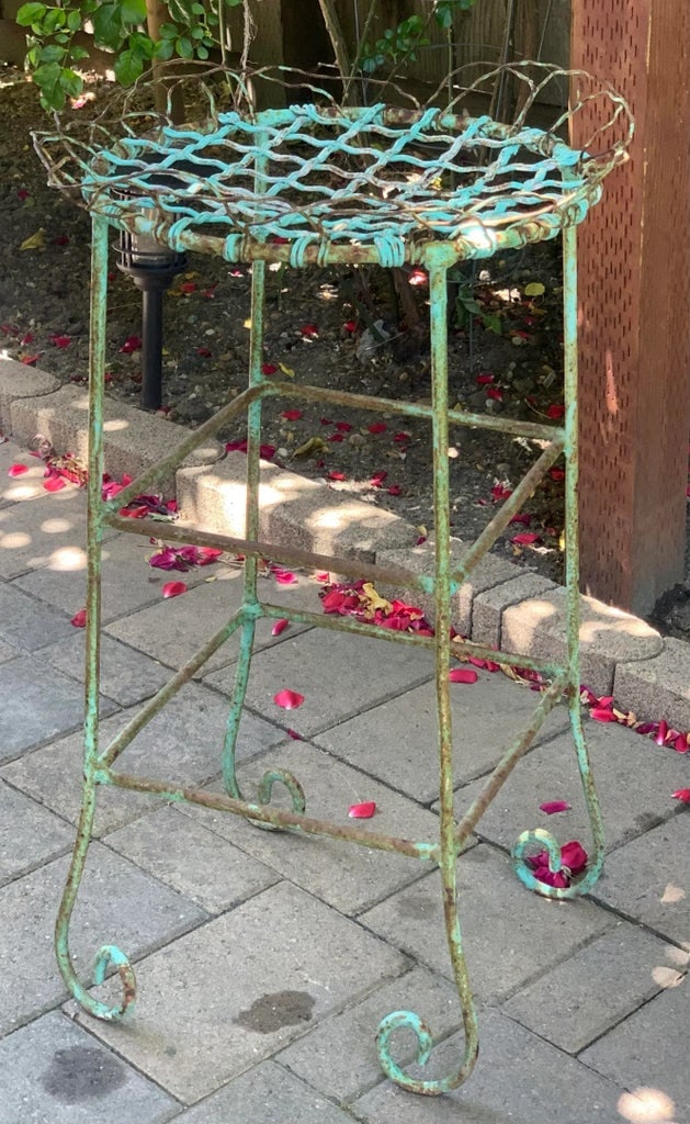 Antique French Wire Patio Chairs - Set of 2 - 8