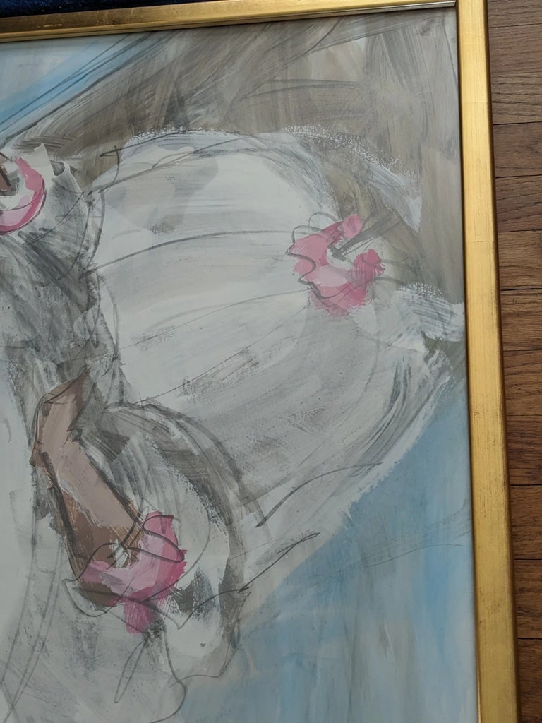 1990s "Sunday Afternoon" Pastel Gouache by Jerry Sic - 6