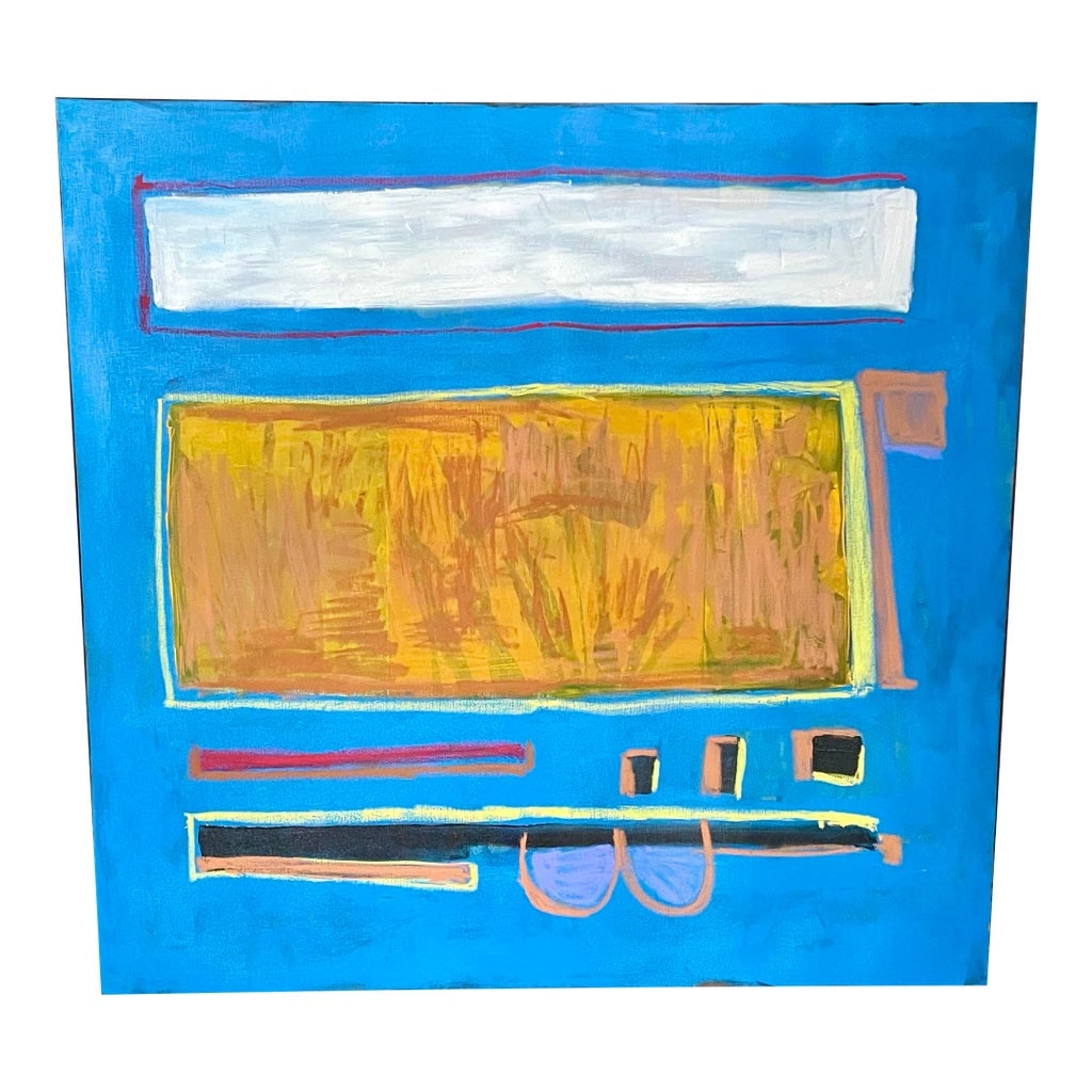 Listed John Schwab Original Oil Abstract Rothko Style Painting Cubism MCM: Beautiful appx 32"x32" abstract Rothko style original oil on gallery stretched canvas abstract cubist painting. Listed artist John Schwab Bucks County, Pa Condition: Imperfections: Some Imperfections 