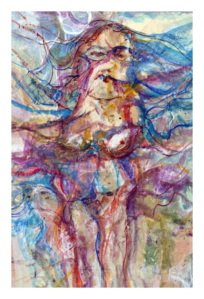 Nature Woman Nude Figurative by Virginia J Hughins - 2