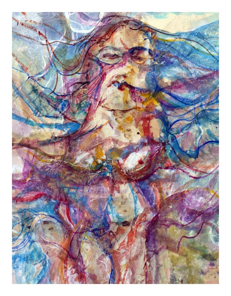 Nature Woman Nude Figurative by Virginia J Hughins - 3