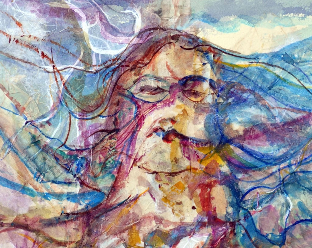 Nature Woman Nude Figurative by Virginia J Hughins - 4
