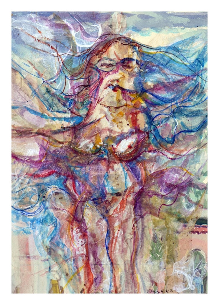 Nature Woman Nude Figurative by Virginia J Hughins - 6