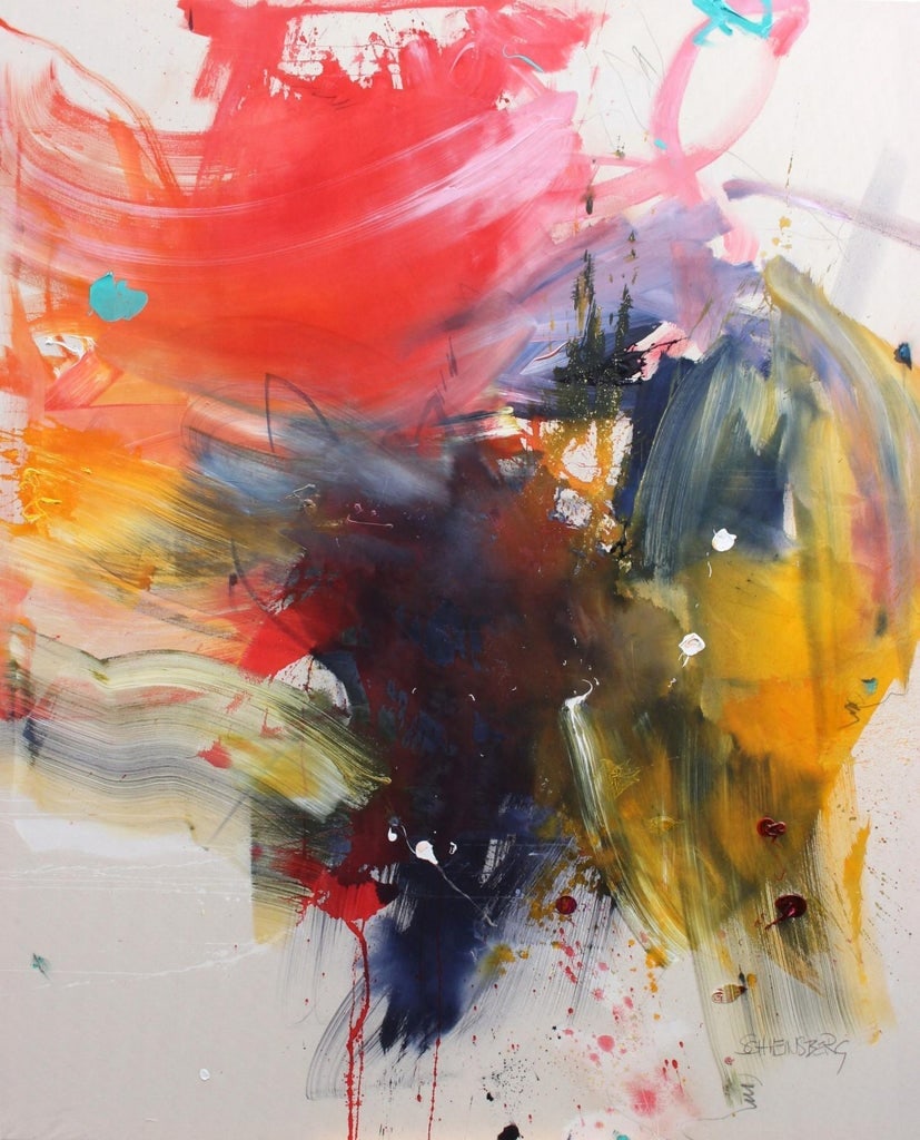 Contemporary Abstract Acrylic/Mixed Media on Canvas Painting "Colour Bomb" by Daniela Schweinsberg - 5