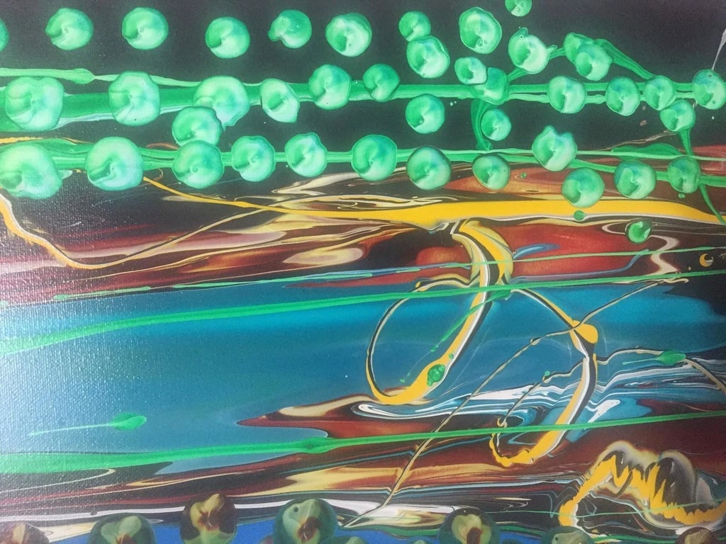 "Spring" Contemporary Abstract Acrylic Painting by Peter Ray - 7