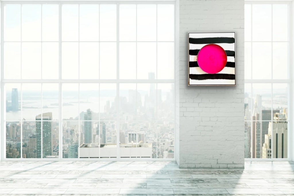 Pink Pop! Acrylic Painting on Board - 3