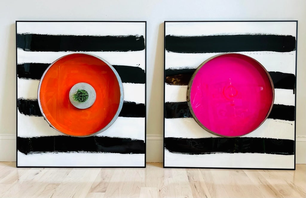 Pink Pop! Acrylic Painting on Board - 9