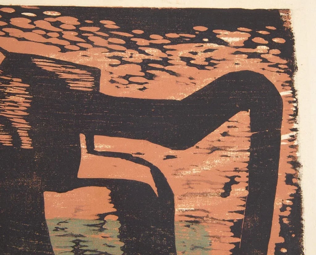 MCM Block or Mono Print "And So It Goes" by Gaynor - 2