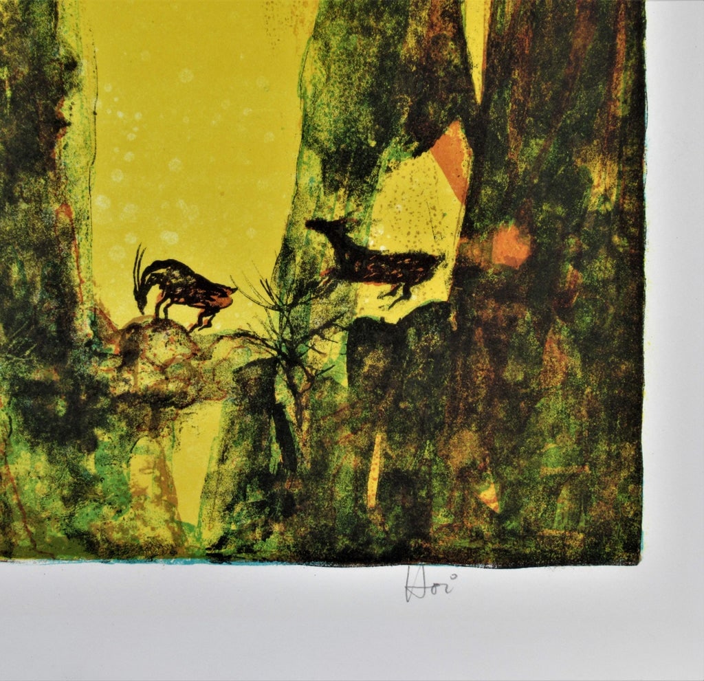Hoi Lebadang, Landscape with Deer Herds, Circa 1970 - 5