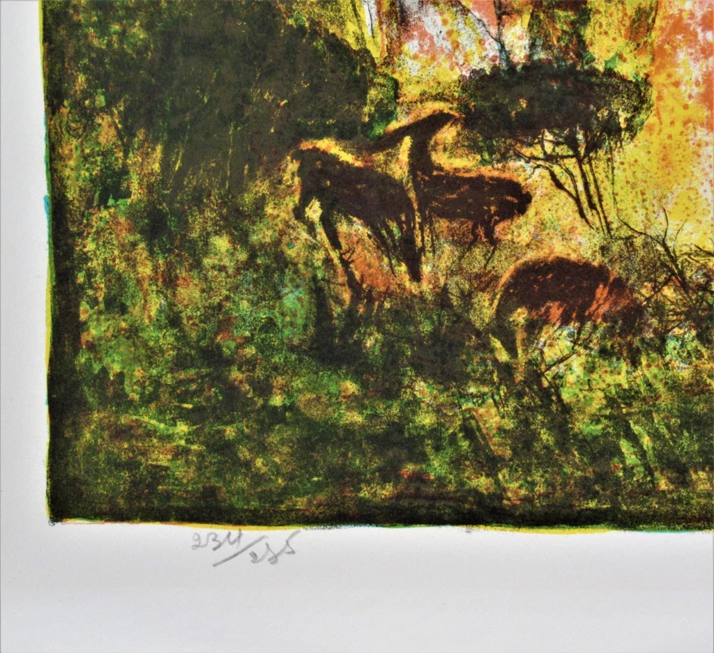 Hoi Lebadang, Landscape with Deer Herds, Circa 1970 - 6