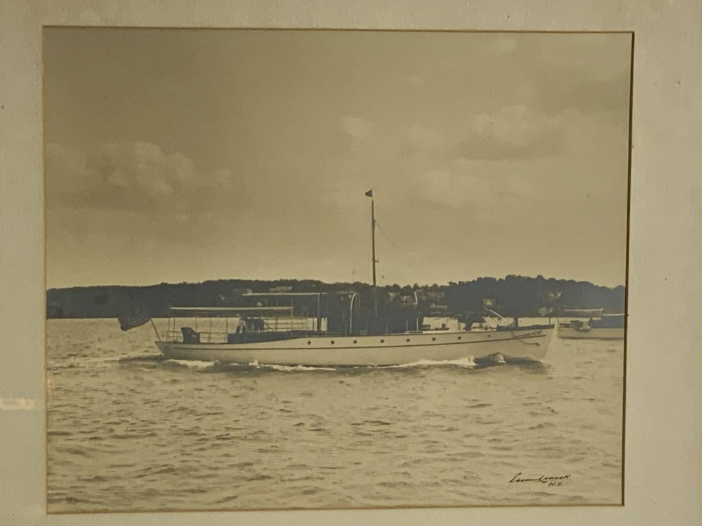 Photo of a Yacht by Edwin Levick NY - 7