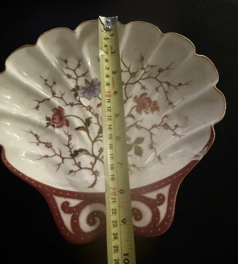Antique Victorian Carlsbad Bee Hive Mark Floral & Gilt Decorated Porcelain Bowl - 5