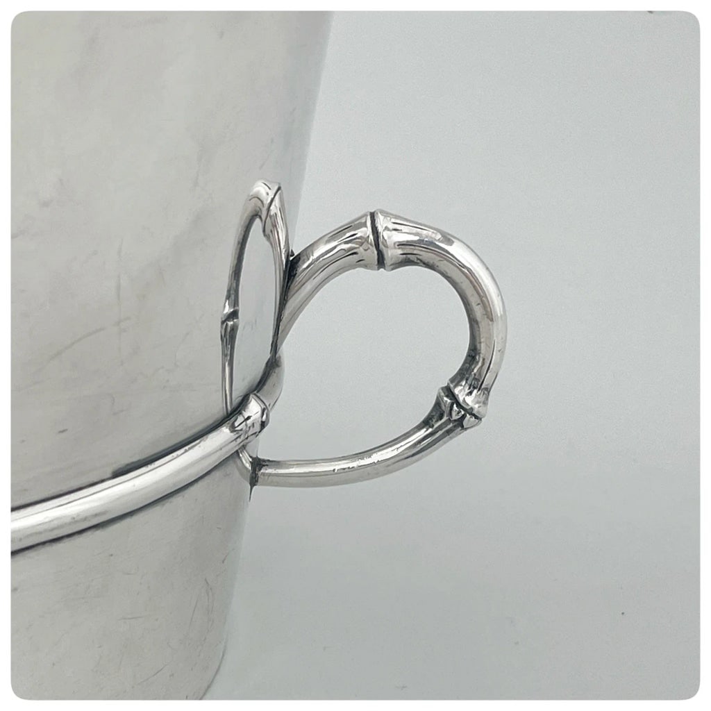 Japanese Sterling Silver Cocktail or Water Pitcher / Ice Bucket / Wine Cooler in the Shape of a Buck - 7