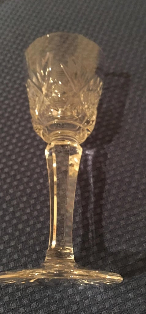Vintage Crystal Stem Cordial - Set of 8 - 7