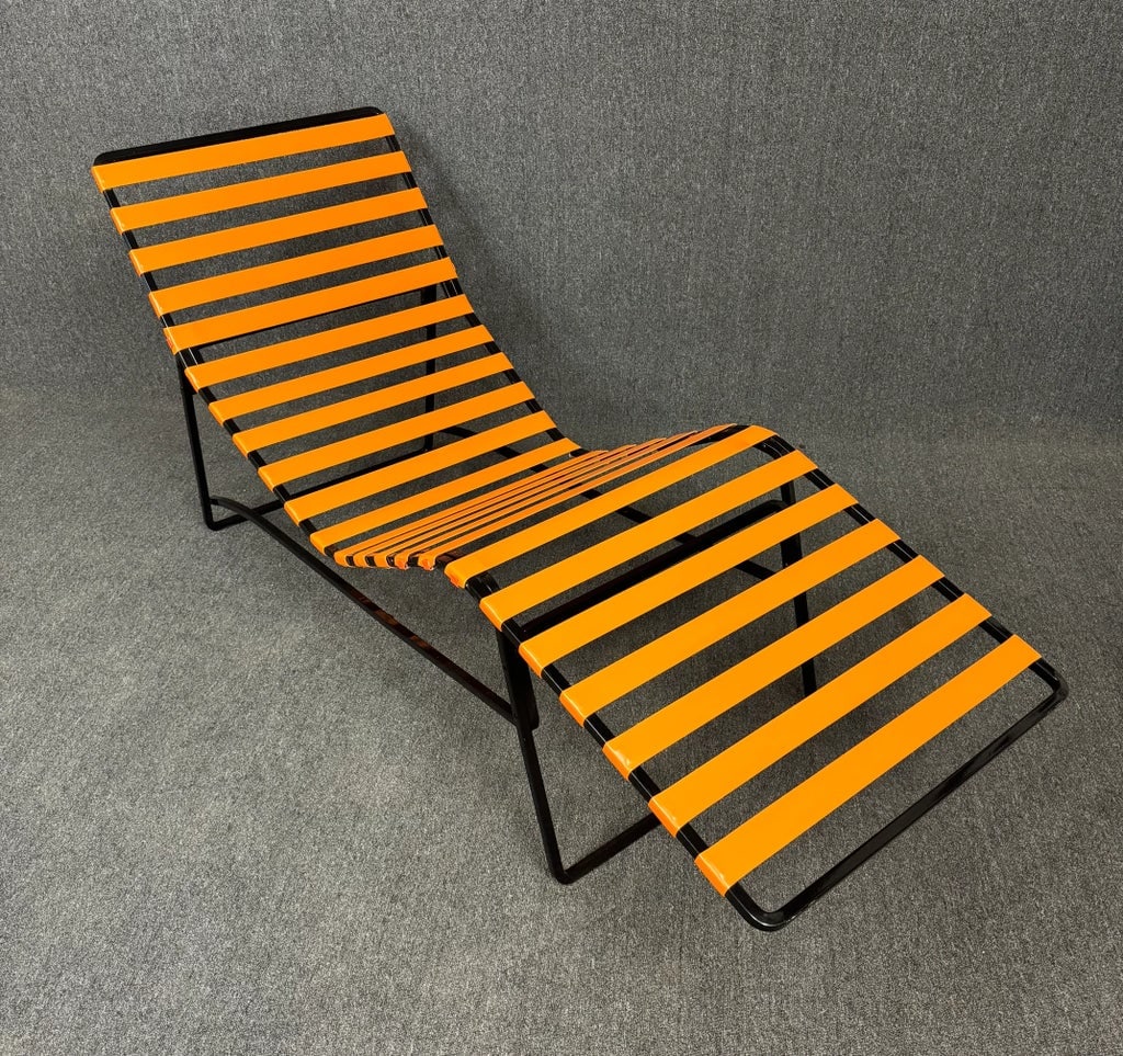 Vintage Mid Century Modern Patio Lounge Chaise - 3