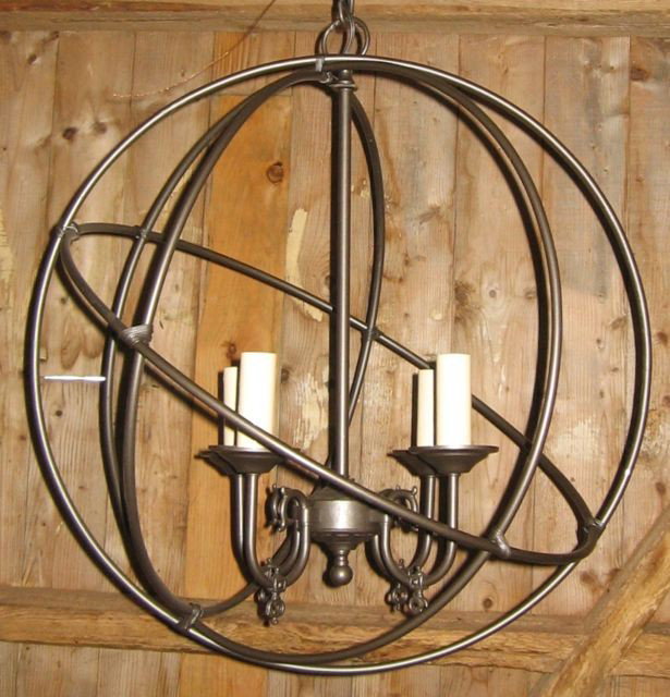Metal Chandelier "The Atom" - 2