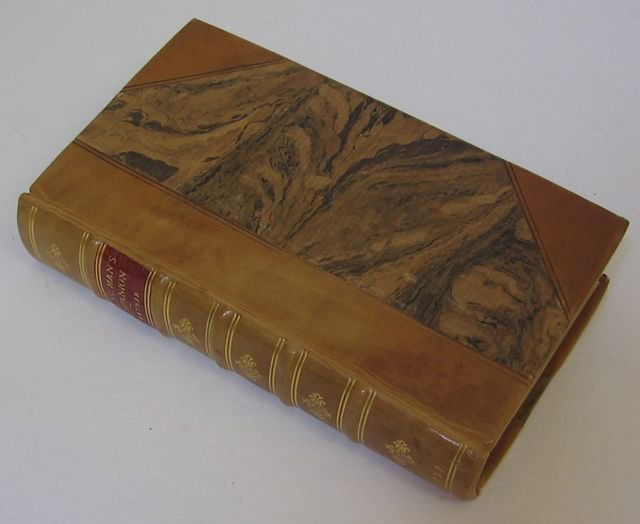 "Young Man’s Companion” William Mather 1737: 15th Edition. Printed for R. Ware, J. Clarke & T. Longman. 336pp + Tables. 8vo. Illustrated frontispiece. Rebound in half-leather with marbled boards. Estate of David Webber, historian and artist, Cha