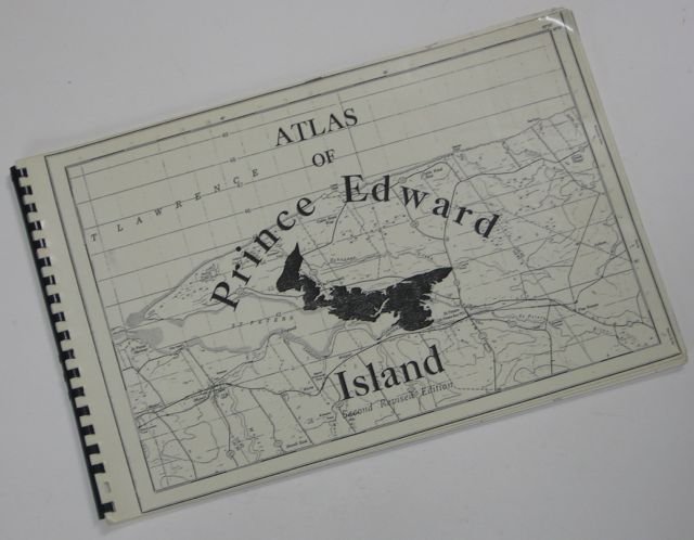 “Atlas of Prince Edward Island” 1988: (2nd edition) Described as an atlas “for field use in historical, geographical, and archaeological research and is not for sale.” #2 of 10 copies. 44pp. Oblong folio. Illustrated. Spiral bound. So