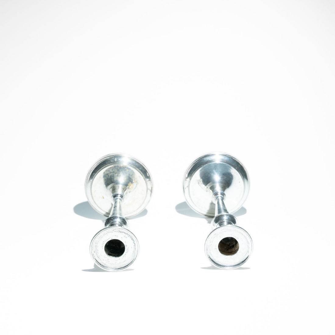 Pair of Portuguese Silver Candlesticks, António Firmo da Costa (AFC) AFC (1767 - 1824): António Firmo da Costa. His "AFC" mark was officially registered in Lisbon in 1793. He is highly regarded for his technical precision and refined craftsmanship. Neoclassical (often referred to in Por