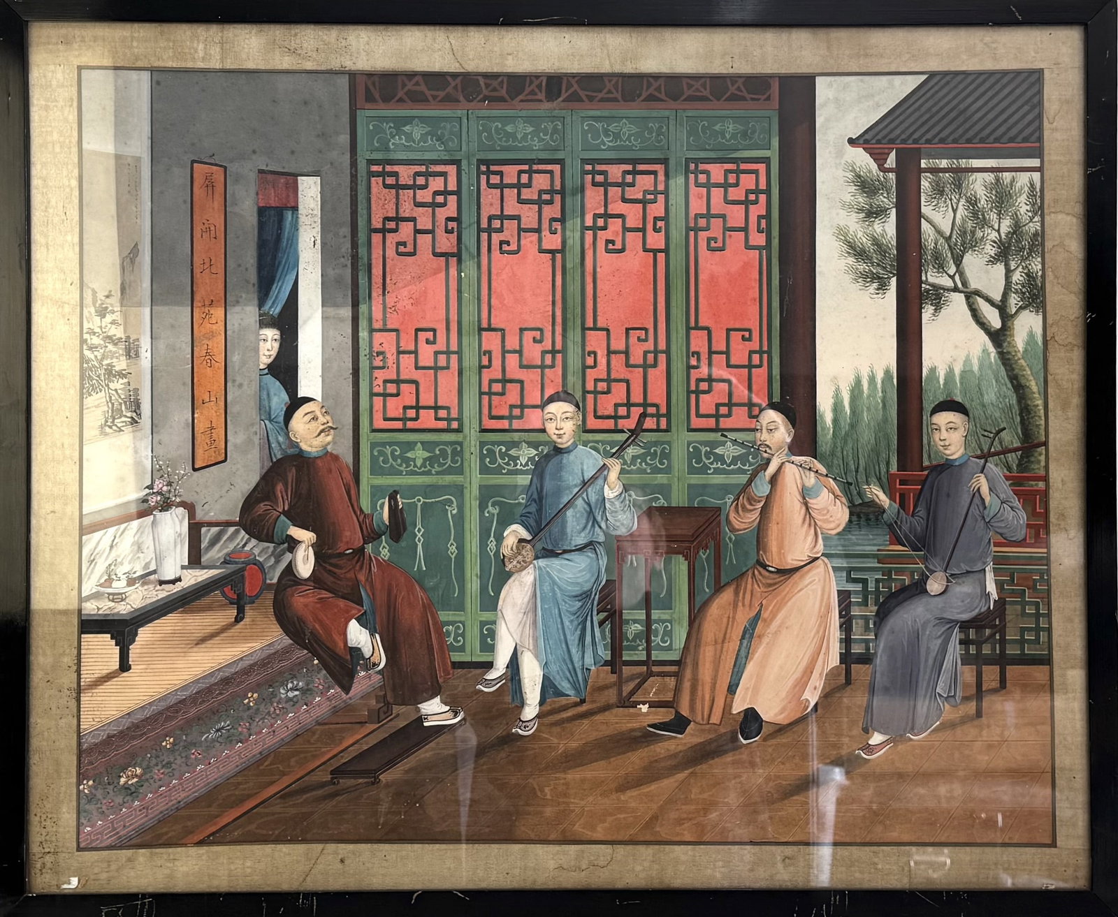 A China Trade Interior scene China, Qing Dynasty (1644 - 1912), Daoguang (1820 - 1850) (1 of 1)