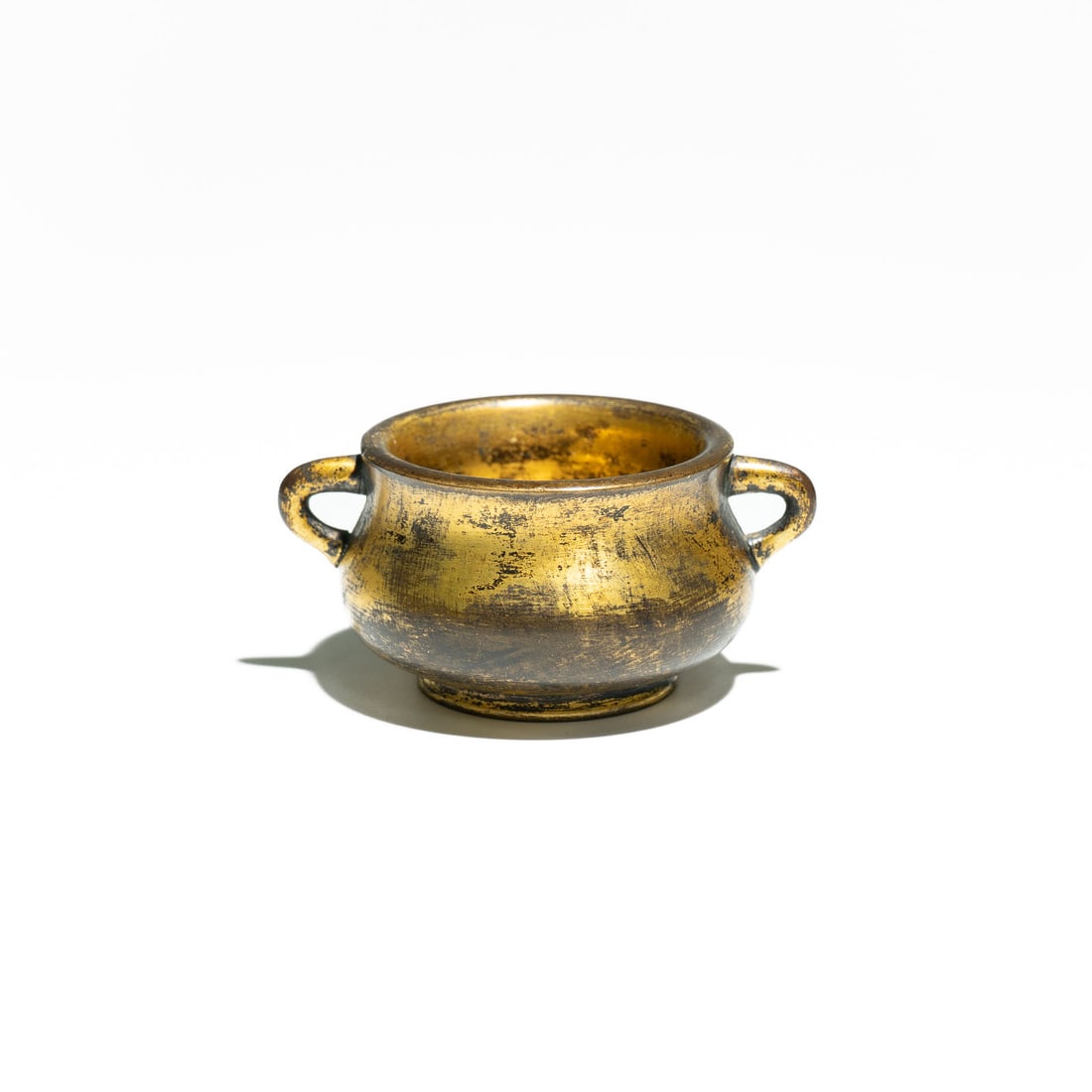 Chinese gilt- bronze incense burner (often called a censer) "Gui" 19th Century (1 of 1)