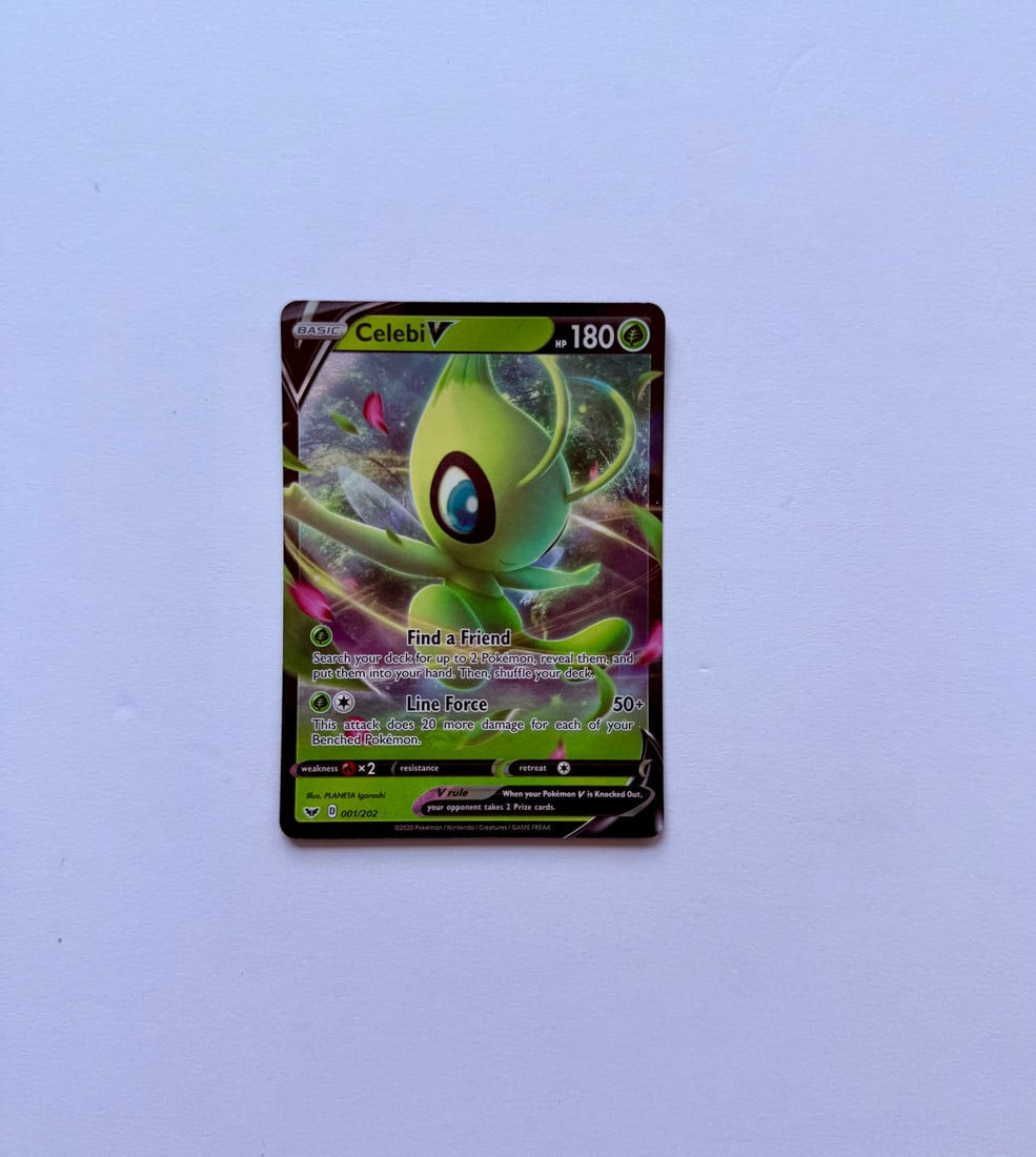Celebi V 001/202 Pokemon Card (1 of 2)