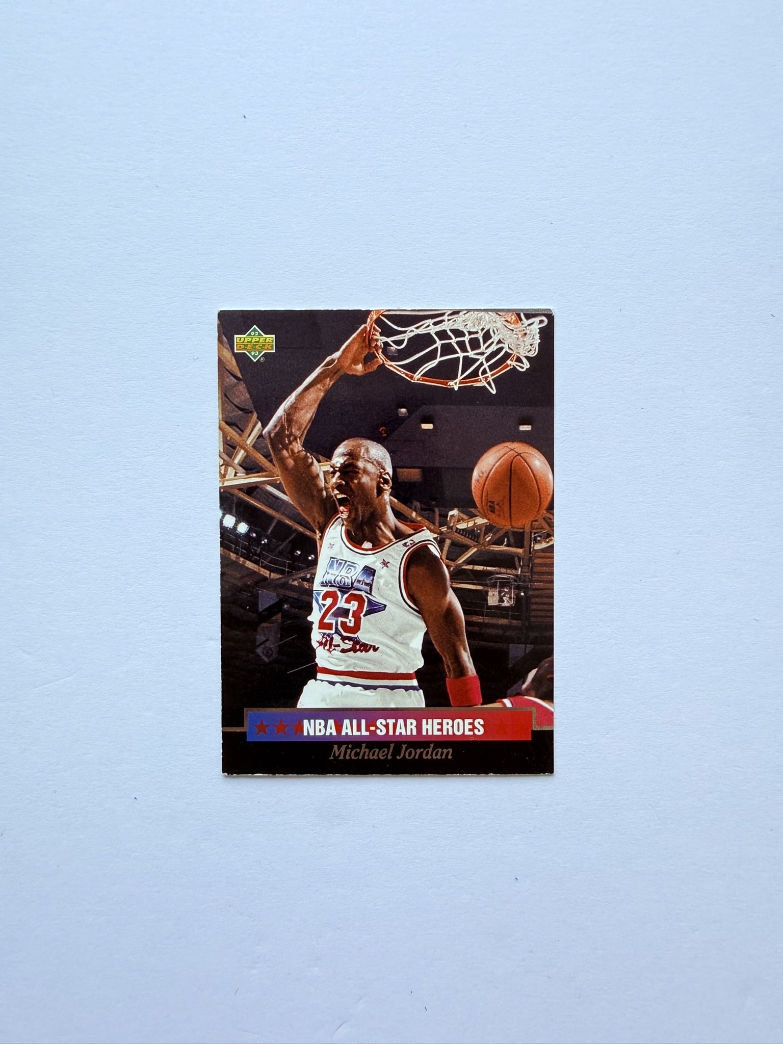Michael Jordan NBA All Star Heroes Upper Deck Basketball Card (1 of 2)
