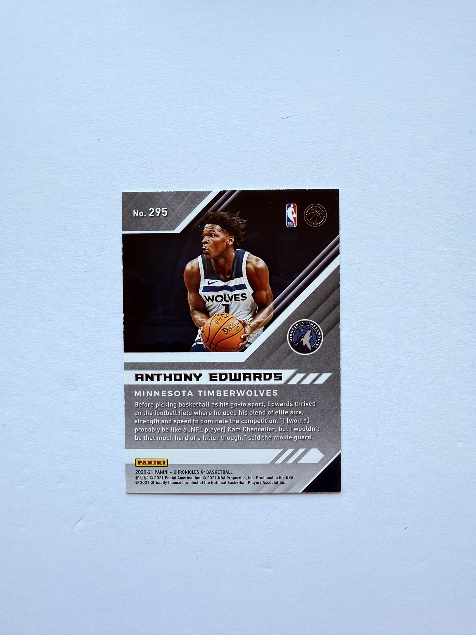 Anthony Edwards XR Rookie Card RC Timberwolves (1 of 2)
