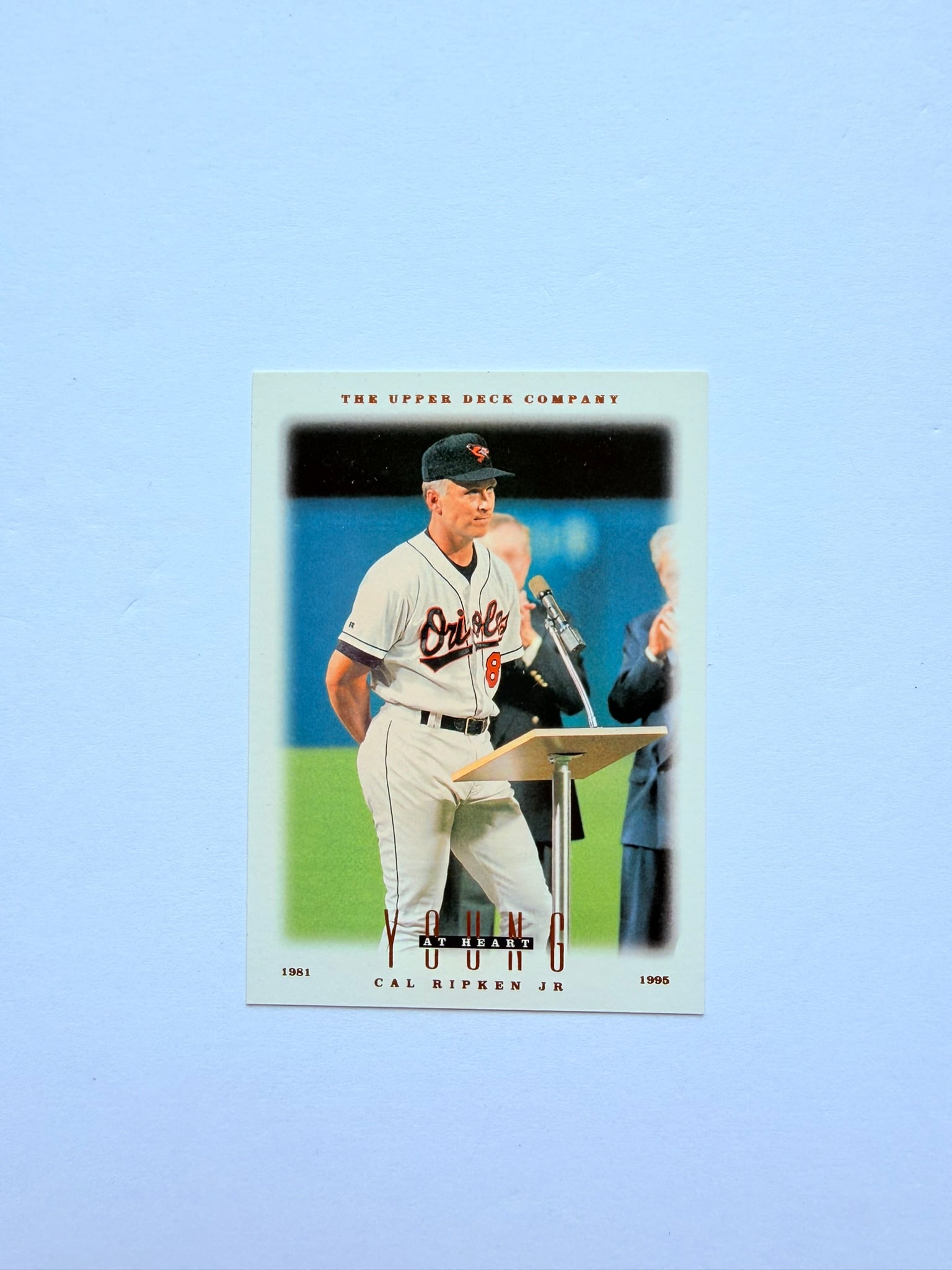 1996 Upper Deck V.J. Lovero Collection #115 Cal Ripken Jr. Baltimore Orioles Baseball Card (1 of 2)