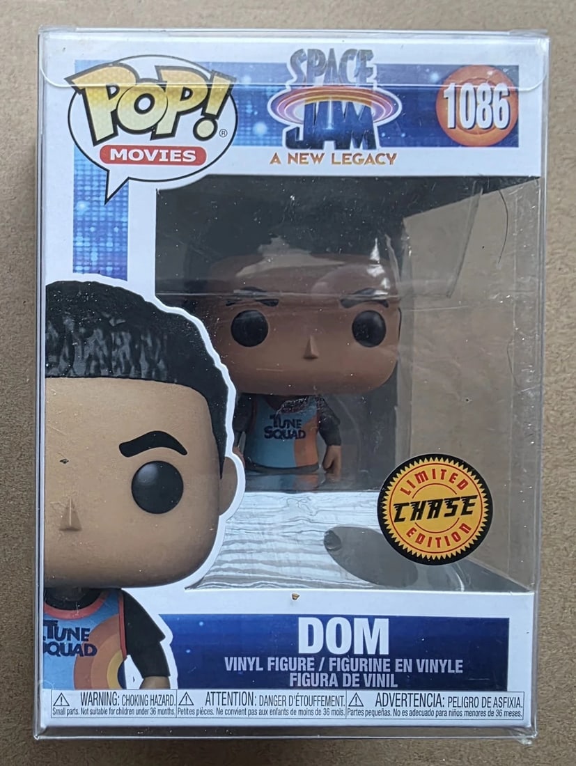 Funko Pop! Movies Space Jam Dom #1086 Limited Edition Chase Vinyl Figure: Limited Edition Chase version of Funko Pop! Movies Space Jam A New Legacy Dom #1086. Includes protector.
