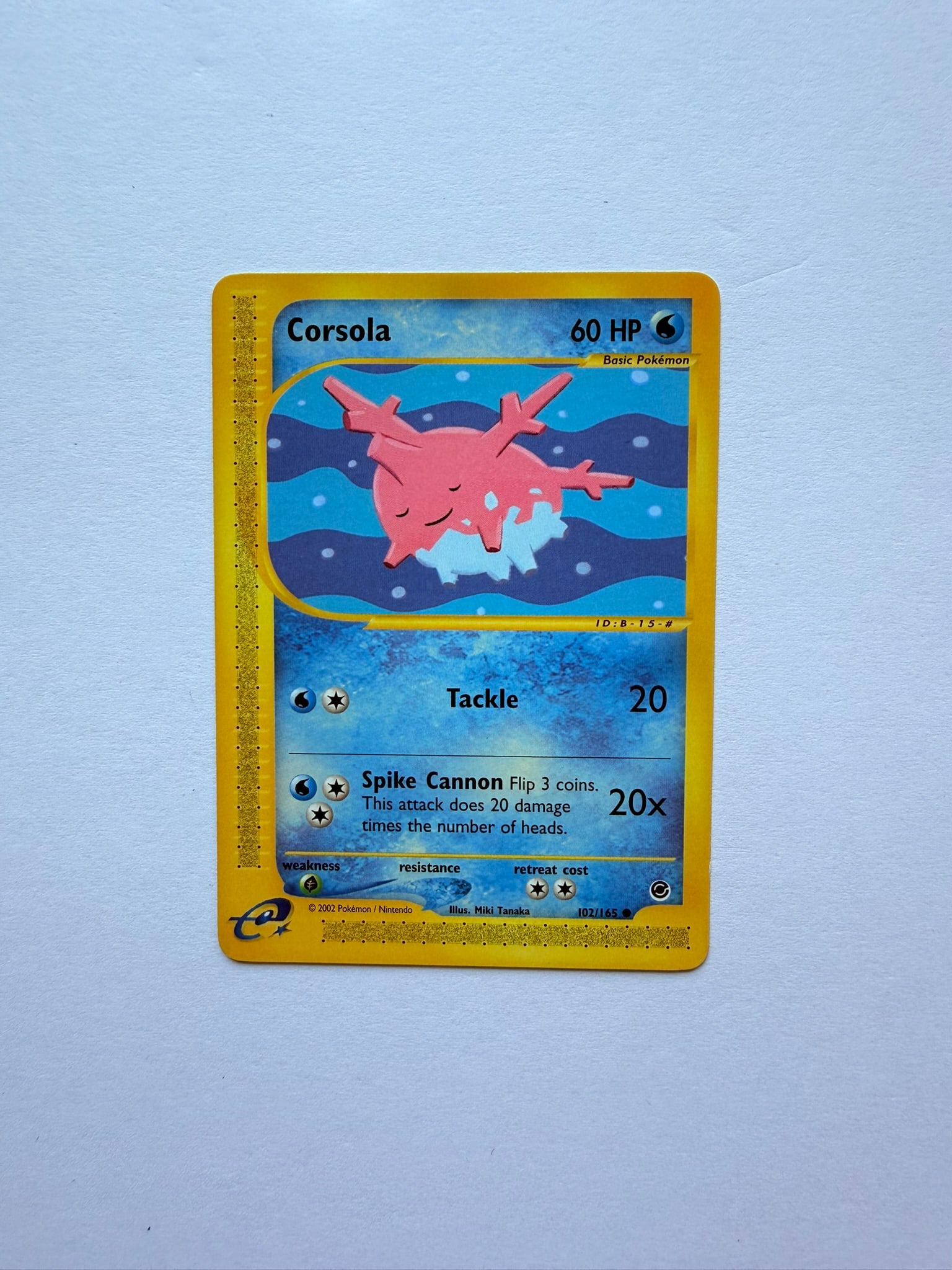Pokemon Corsola 102/165 Expedition Base Set Vintage E-Reader Card (1 of 2)