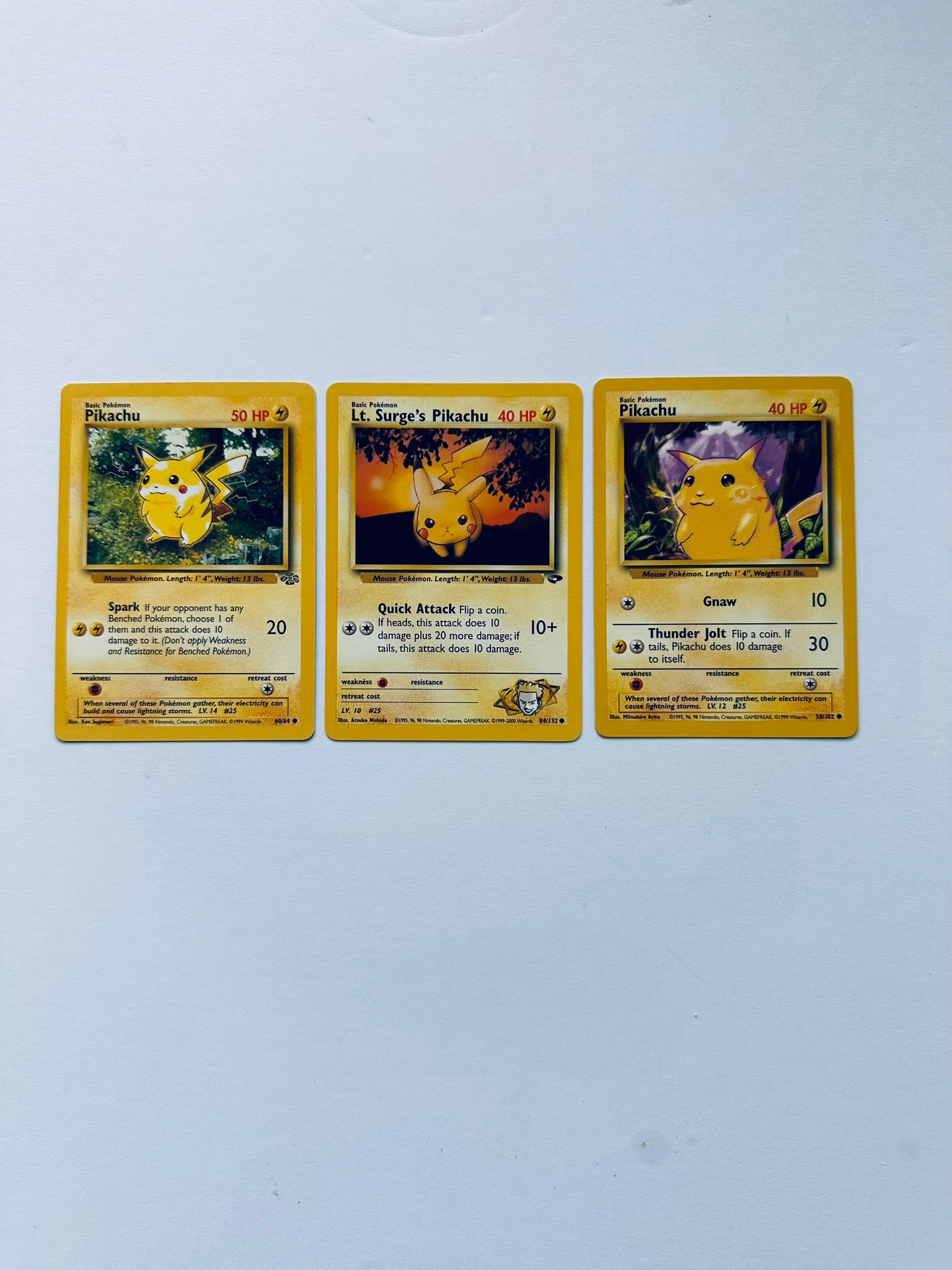Pokemon Vintage Pikachu & Lt. Surge's Pikachu Lot (1 of 2)