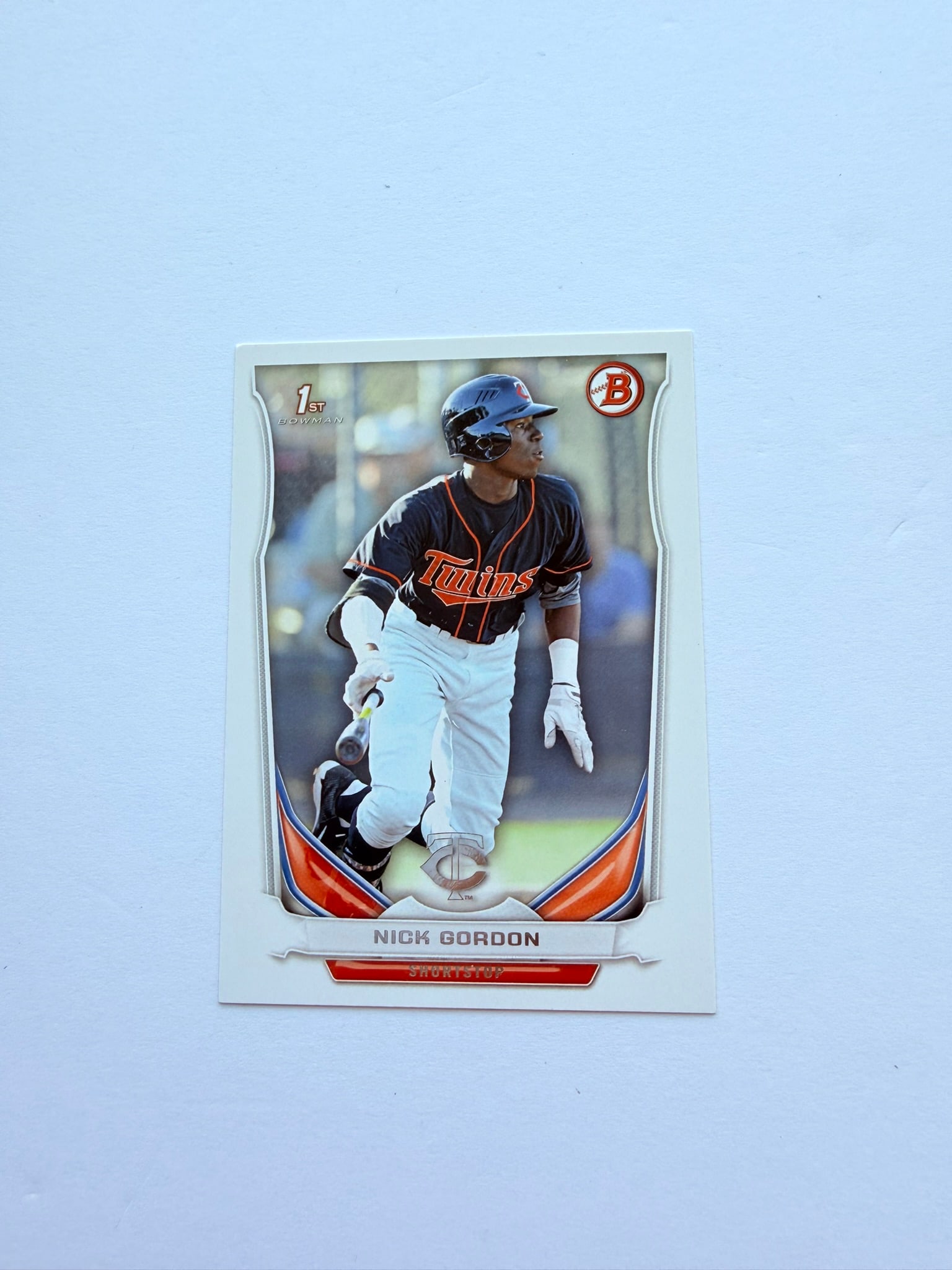 2014 Bowman Draft Nick Gordon 1st Bowman Prospect Card #DP126 Minnesota Twins (1 of 2)
