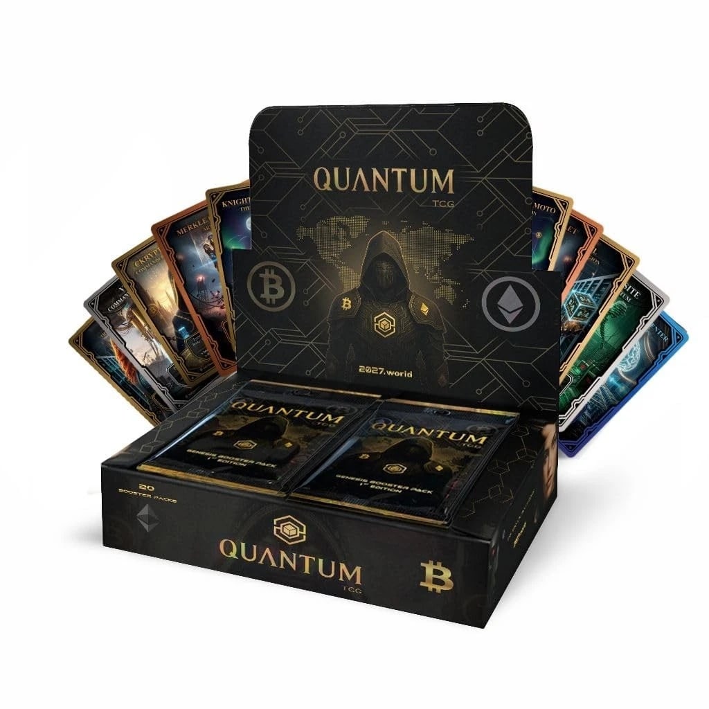 Quantum TCG Genesis Edition Limited Release Booster Box Factory Sealed (20 Packs): Expand your collection with the Quantum TCG Genesis Edition Limited Release Booster Box. This factory-sealed box contains 20 booster packs with 7 collectible trading cards per pack, for a total of 140