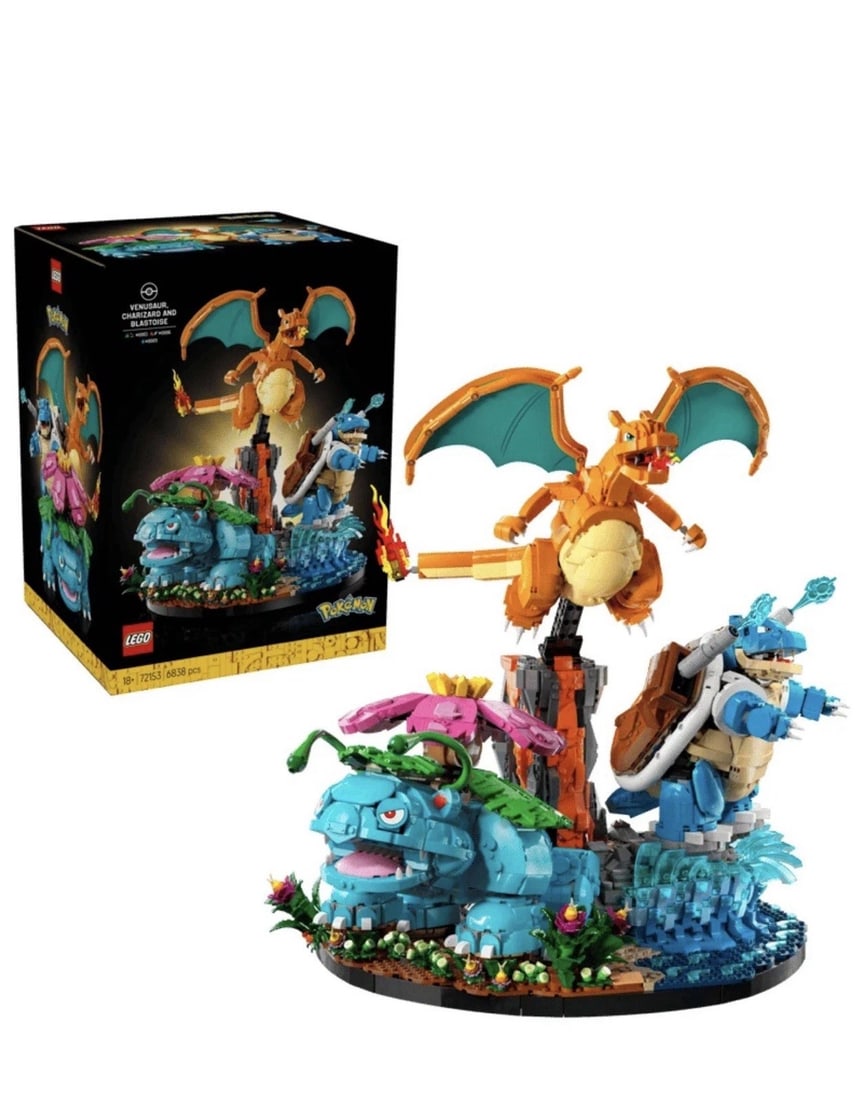 LEGO Pokemon Venusaur, Charizard & Blastoise Set 72153 Brand New Factory Sealed (1 of 2)