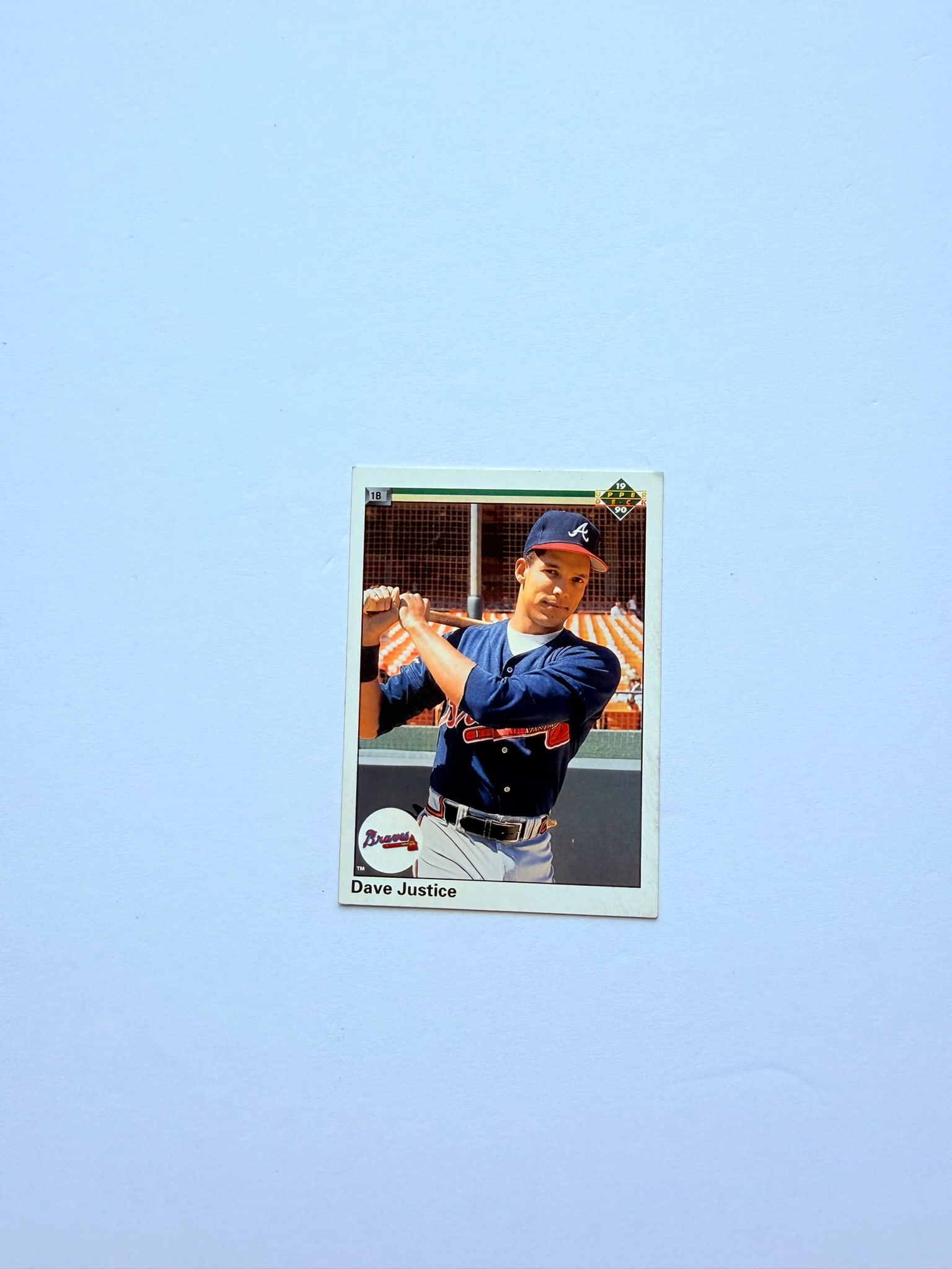 1990 Upper Deck #711 Dave Justice Rookie Card Atlanta Braves RC MLB Baseball: 1990 Upper Deck #711 Dave Justice Rookie Card featuring the Atlanta Braves slugger and future World Series champion. Popular rookie issue from the iconic Upper Deck set.