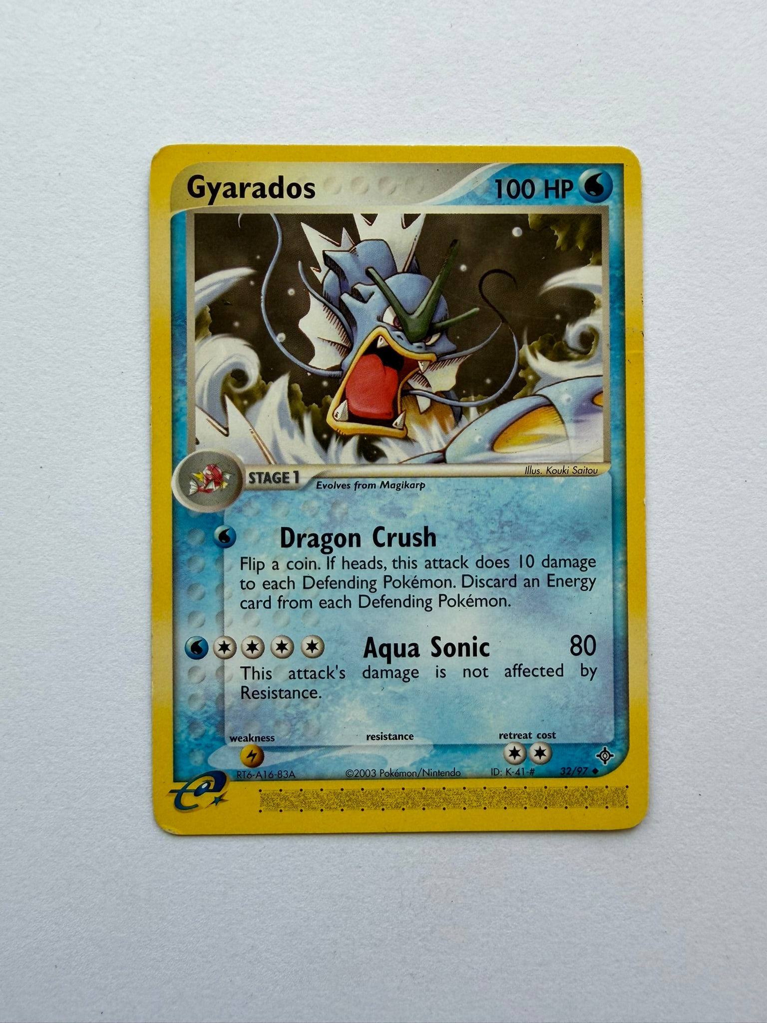 2003 Pokemon Gyarados 32/97 EX Dragon (1 of 2)