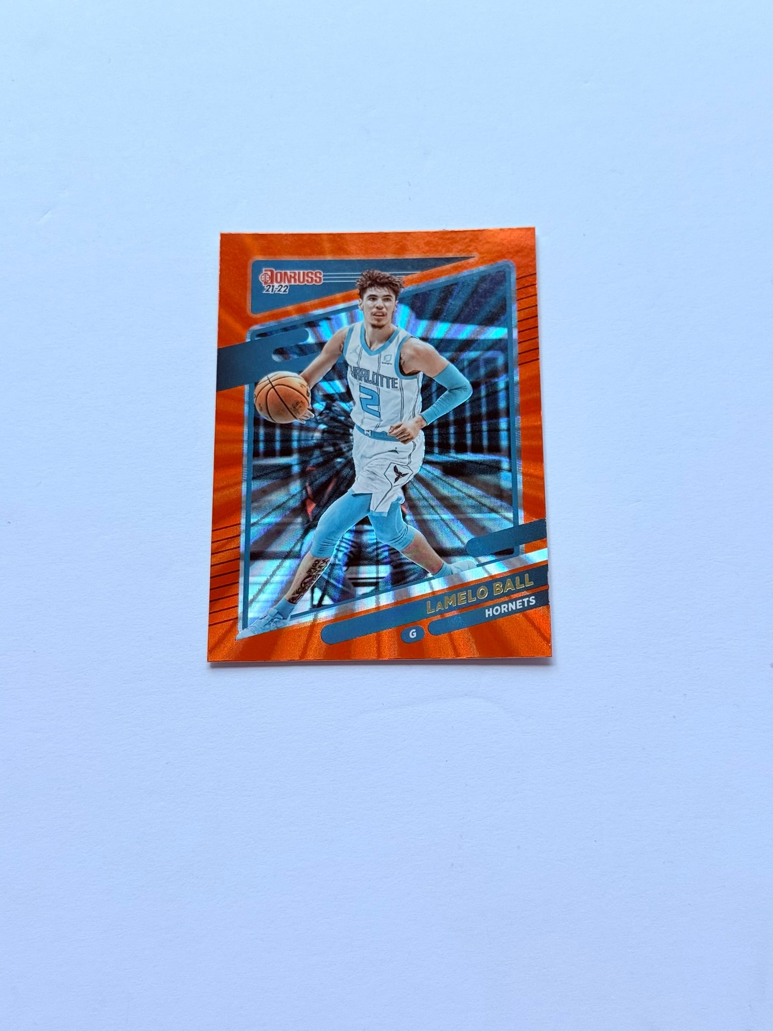 2021-22 Donruss Orange Laser LaMelo Ball #111 (1 of 2)
