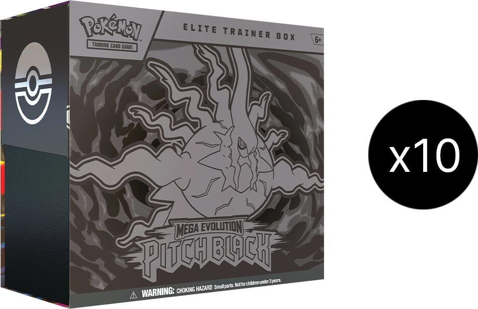 Pokemon TCG Mega Evolution Pitch Black Elite Trainer Box Case ME05 Factory Sealed 10 ETBs (1 of 1)